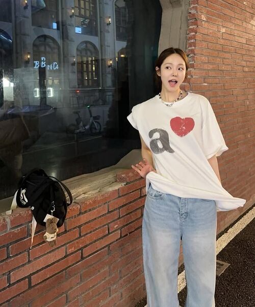 KANEITEI（カネイテイ）の「A LOVE ショートスリーブ（ホワイト）（Tシャツ/カットソー・レディース・ホワイト・SMALL/MEDIUM/LARGE）」の11枚目の写真