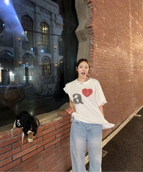 KANEITEI（カネイテイ）の「A LOVE ショートスリーブ（ホワイト）（Tシャツ/カットソー・レディース・ホワイト・SMALL/MEDIUM/LARGE）」の20枚目の写真