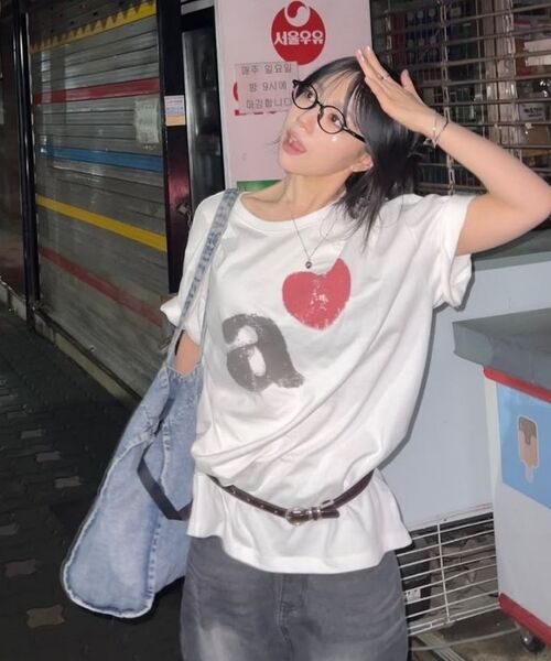 KANEITEI（カネイテイ）の「A LOVE ショートスリーブ（ホワイト）（Tシャツ/カットソー・レディース・ホワイト・SMALL/MEDIUM/LARGE）」の21枚目の写真