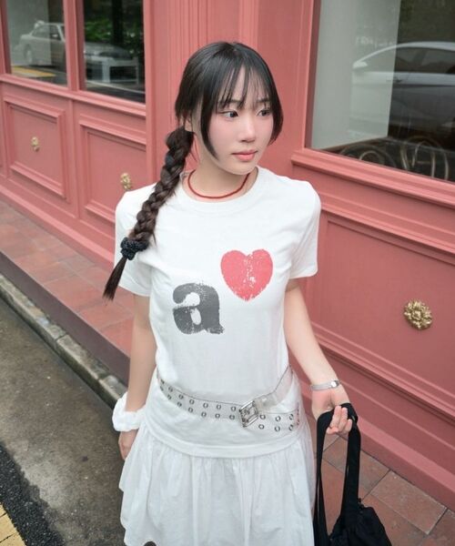 KANEITEI（カネイテイ）の「A LOVE ショートスリーブ（ホワイト）（Tシャツ/カットソー・レディース・ホワイト・SMALL/MEDIUM/LARGE）」の22枚目の写真