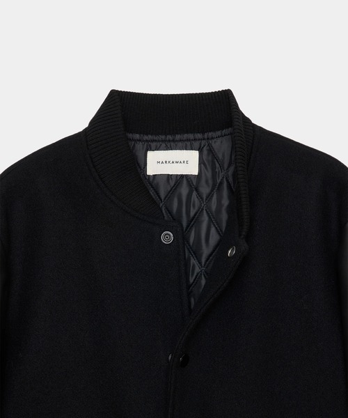 markaware（マーカウェア）の「【markaware/marka】ヴィンテージメルトン / アワードジャケット/Vintage Melton Award Jacket（デニムパンツ・メンズ・ブラック・1/2）」の2枚目の写真