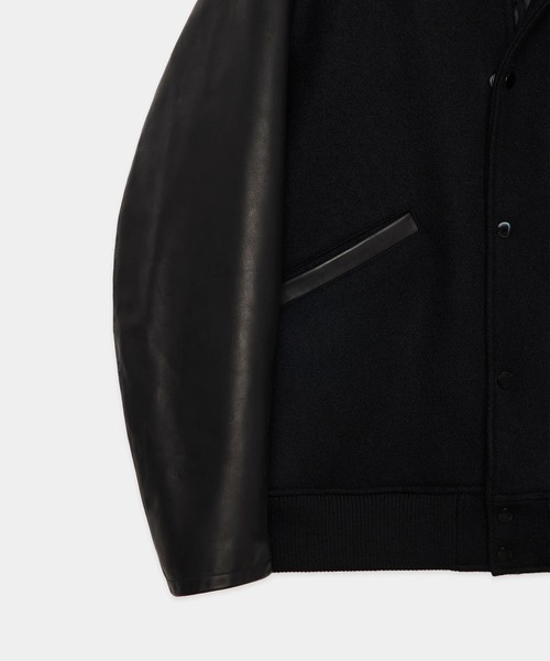 markaware（マーカウェア）の「【markaware/marka】ヴィンテージメルトン / アワードジャケット/Vintage Melton Award Jacket（デニムパンツ・メンズ・ブラック・1/2）」の3枚目の写真