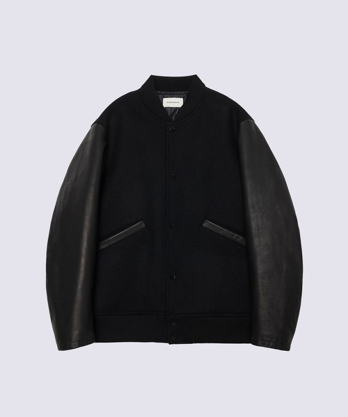 markaware（マーカウェア）の「【markaware/marka】ヴィンテージメルトン / アワードジャケット/Vintage Melton Award Jacket（デニムパンツ・メンズ・ブラック・1/2）」の6枚目の写真