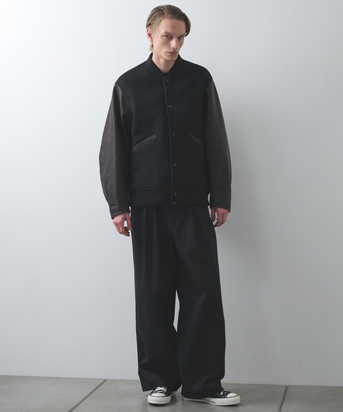 markaware（マーカウェア）の「【markaware/marka】ヴィンテージメルトン / アワードジャケット/Vintage Melton Award Jacket（デニムパンツ・メンズ・ブラック・1/2）」の7枚目の写真