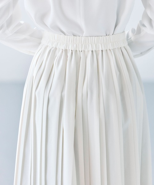 N.O.R.C（ノーク）の「プリーツスカート【CLEAN MOTION】（スカート・レディース・ネイビー/オフホワイト/グレイッシュベージュ・S/M）」の12枚目の写真