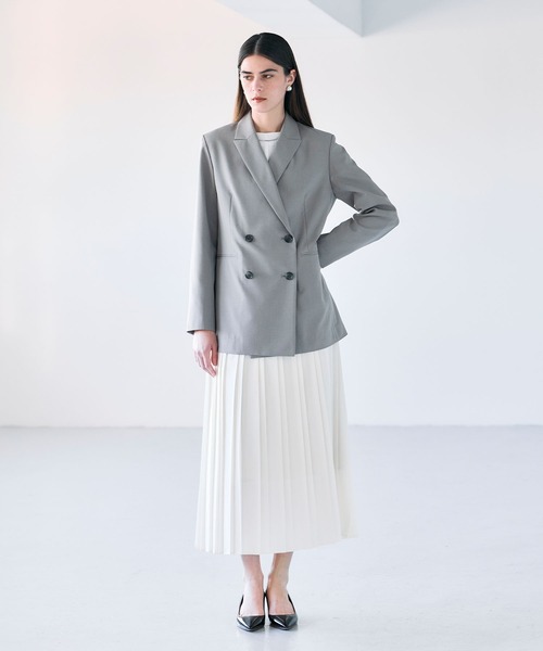 N.O.R.C（ノーク）の「プリーツスカート【CLEAN MOTION】（スカート・レディース・ネイビー/オフホワイト/グレイッシュベージュ・S/M）」の13枚目の写真