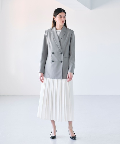 N.O.R.C（ノーク）の「プリーツスカート【CLEAN MOTION】（スカート・レディース・ネイビー/オフホワイト/グレイッシュベージュ・S/M）」の14枚目の写真