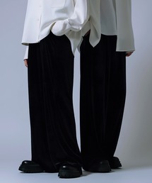 【nl】【Unisex】ベロア素材 ワイド イージーパンツ