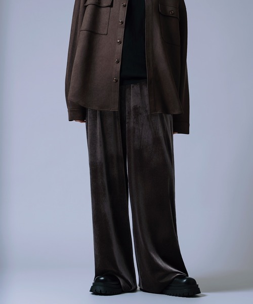 improves(インプローブス)の「【Unisex】ベロア素材 ワイド イージーパンツ(その他パンツ・メンズ・ブラック/チャコール/ダークブラウン・MEDIUM/LARGE)」の11枚目の写真