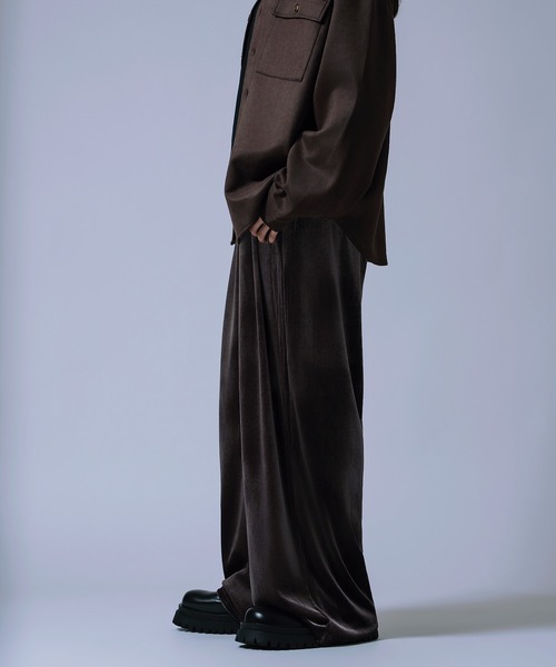 improves(インプローブス)の「【Unisex】ベロア素材 ワイド イージーパンツ(その他パンツ・メンズ・ブラック/チャコール/ダークブラウン・MEDIUM/LARGE)」の12枚目の写真