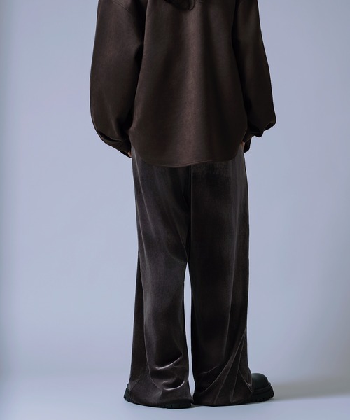 improves(インプローブス)の「【Unisex】ベロア素材 ワイド イージーパンツ(その他パンツ・メンズ・ブラック/チャコール/ダークブラウン・MEDIUM/LARGE)」の13枚目の写真