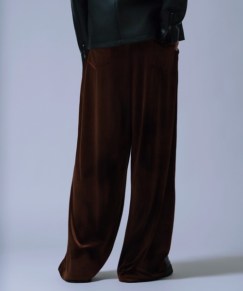 improves(インプローブス)の「【Unisex】ベロア素材 ワイド イージーパンツ(その他パンツ・メンズ・ブラック/チャコール/ダークブラウン・MEDIUM/LARGE)」の17枚目の写真