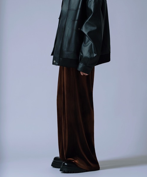 improves(インプローブス)の「【Unisex】ベロア素材 ワイド イージーパンツ(その他パンツ・メンズ・ブラック/チャコール/ダークブラウン・MEDIUM/LARGE)」の19枚目の写真