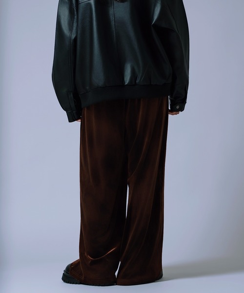 improves(インプローブス)の「【Unisex】ベロア素材 ワイド イージーパンツ(その他パンツ・メンズ・ブラック/チャコール/ダークブラウン・MEDIUM/LARGE)」の20枚目の写真