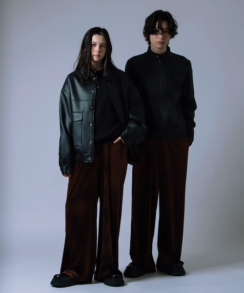 improves(インプローブス)の「【Unisex】ベロア素材 ワイド イージーパンツ(その他パンツ・メンズ・ブラック/チャコール/ダークブラウン・MEDIUM/LARGE)」の21枚目の写真