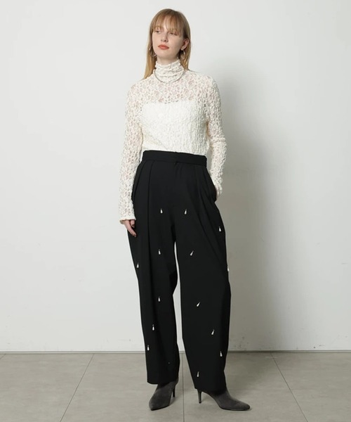 CADUNE（カデュネ）の「パール付きラウンドパンツ（その他パンツ・レディース・チャコールグレー/ブラック・38/36/34）」の17枚目の写真