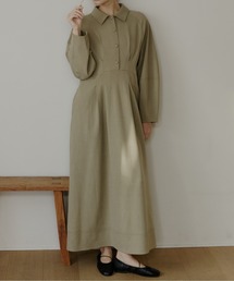 OLUN(�I����)��waist tack cocoon onepiece/�E�G�X�g�^�b�N�R�N�[�������s�[�X(�����s�[�X)