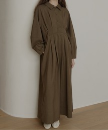 waist tack cocoon onepiece/ウエストタックコクーンワンピース