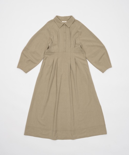 waist tack cocoon onepiece/ウエストタックコクーンワンピース