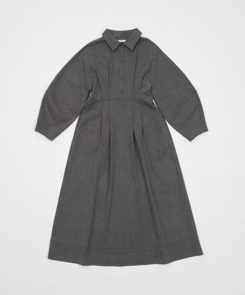 waist tack cocoon onepiece/ウエストタックコクーンワンピース