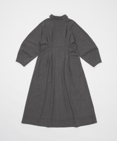 OLUN ウエストタックコクーンワンピース XS ベージュ OLUN ワンピース waist tack cocoon onepiece/ウエストタックコクーン