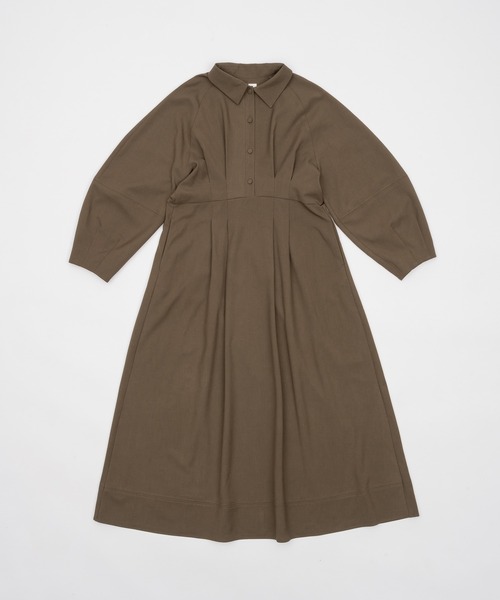 waist tack cocoon onepiece/ウエストタックコクーンワンピース