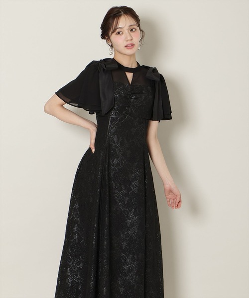 WILLSELECTION(ウィルセレクション)の「肩リボンパイピングレースワンピース(ドレス・レディース・ピンク/サックスブルー/ブラック・FREE)」の18枚目の写真