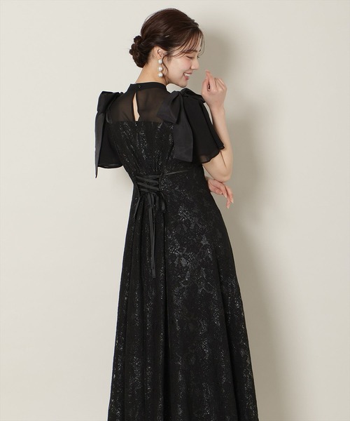 WILLSELECTION(ウィルセレクション)の「肩リボンパイピングレースワンピース(ドレス・レディース・ピンク/サックスブルー/ブラック・FREE)」の19枚目の写真