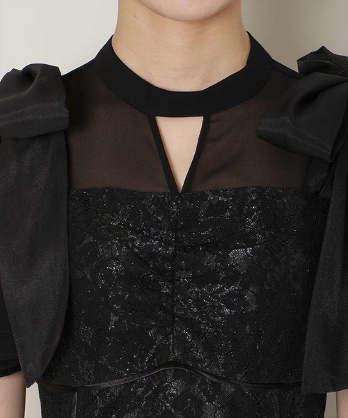 WILLSELECTION(ウィルセレクション)の「肩リボンパイピングレースワンピース(ドレス・レディース・ピンク/サックスブルー/ブラック・FREE)」の20枚目の写真