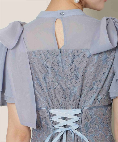 WILLSELECTION(ウィルセレクション)の「肩リボンパイピングレースワンピース(ドレス・レディース・ピンク/サックスブルー/ブラック・FREE)」の15枚目の写真