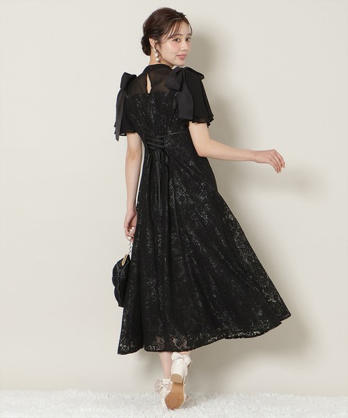 WILLSELECTION(ウィルセレクション)の「肩リボンパイピングレースワンピース(ドレス・レディース・ピンク/サックスブルー/ブラック・FREE)」の17枚目の写真