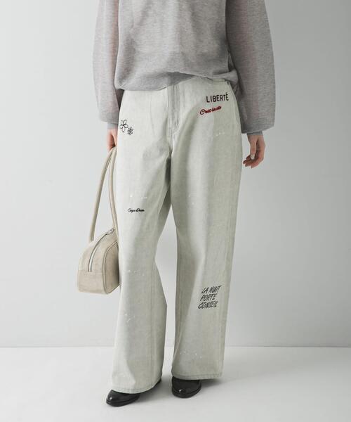 別注』PICCADILLY×URBAN RESEARCH 刺繍デニムパンツ（デニムパンツ