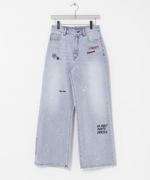 PICCADILLY(ピカデリー)の「『別注』PICCADILLY×URBAN RESEARCH 刺繍デニムパンツ(デニムパンツ・レディース・ライトグレー/ライトインディゴブルー・40/38/36)」の16枚目の写真