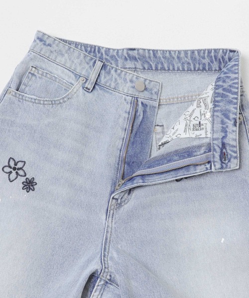 PICCADILLY(ピカデリー)の「『別注』PICCADILLY×URBAN RESEARCH 刺繍デニムパンツ(デニムパンツ・レディース・ライトグレー/ライトインディゴブルー・40/38/36)」の13枚目の写真