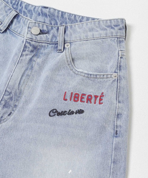 PICCADILLY(ピカデリー)の「『別注』PICCADILLY×URBAN RESEARCH 刺繍デニムパンツ(デニムパンツ・レディース・ライトグレー/ライトインディゴブルー・40/38/36)」の14枚目の写真