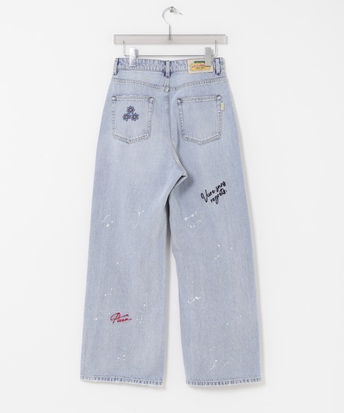 PICCADILLY(ピカデリー)の「『別注』PICCADILLY×URBAN RESEARCH 刺繍デニムパンツ(デニムパンツ・レディース・ライトグレー/ライトインディゴブルー・40/38/36)」の16枚目の写真