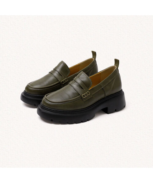 MAC MOC(マックモック)の「デンバー ニュー チャンキー ペニーローファー_3カラー 5cm(その他シューズ・レディース・ブラウン/ブラック/カーキ・22.5cm/23cm/23.5cm/24cm/24.5cm/25cm)」の3枚目の写真