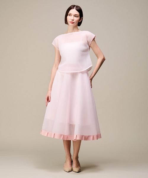 JENNE（ジェンヌ）の「シアー立体スカート（日本生地）（スカート・レディース・ブラック/サックスブルー/ピンク・SMALL/MEDIUM/LARGE/X-LARGE）」の21枚目の写真