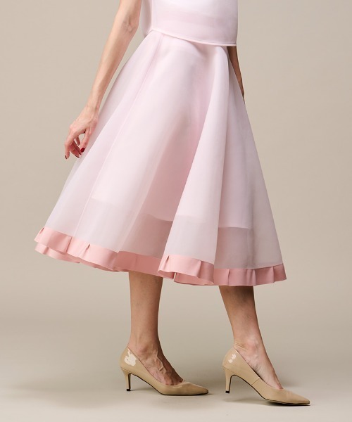 JENNE（ジェンヌ）の「シアー立体スカート（日本生地）（スカート・レディース・ブラック/サックスブルー/ピンク・SMALL/MEDIUM/LARGE/X-LARGE）」の22枚目の写真