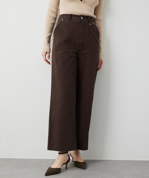THE PAUSE（ザ ポーズ）の「【THE PAUSE】コットンツイルベイカーパンツ（その他パンツ・レディース・ダークブラウン・38/36）」の16枚目の写真