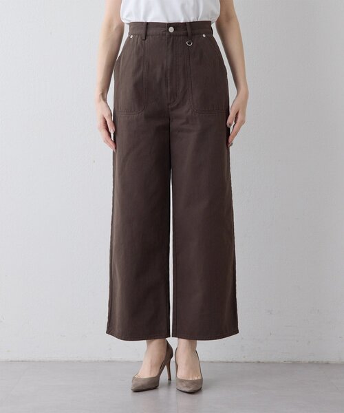 THE PAUSE（ザ ポーズ）の「【THE PAUSE】コットンツイルベイカーパンツ（その他パンツ・レディース・ダークブラウン・38/36）」の13枚目の写真