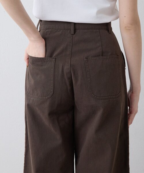 THE PAUSE（ザ ポーズ）の「【THE PAUSE】コットンツイルベイカーパンツ（その他パンツ・レディース・ダークブラウン・38/36）」の5枚目の写真