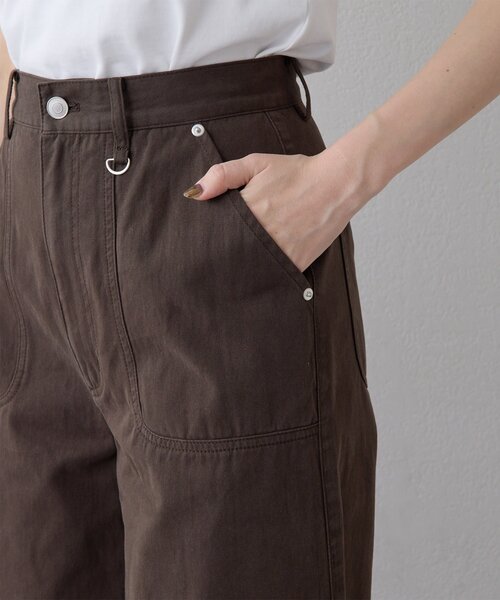 THE PAUSE（ザ ポーズ）の「【THE PAUSE】コットンツイルベイカーパンツ（その他パンツ・レディース・ダークブラウン・38/36）」の6枚目の写真