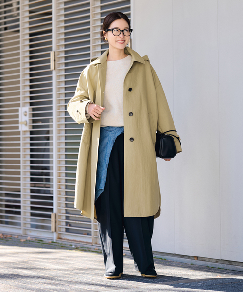 FRAMeWORK(フレームワーク)の「ポンチョコート(その他アウター・レディース・ネイビー/ベージュ・38/36)」の12枚目の写真