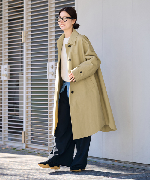 FRAMeWORK(フレームワーク)の「ポンチョコート(その他アウター・レディース・ネイビー/ベージュ・38/36)」の20枚目の写真