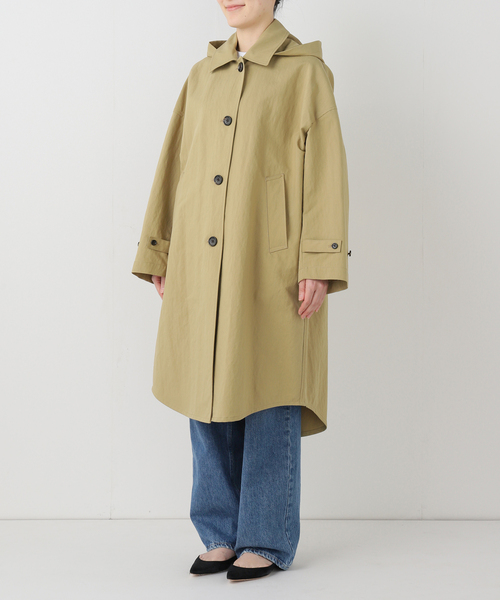 FRAMeWORK（フレームワーク）の「ポンチョコート（その他アウター・レディース・ネイビー/ベージュ・38/36）」の7枚目の写真