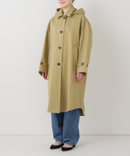 FRAMeWORK（フレームワーク）の「ポンチョコート（その他アウター・レディース・ネイビー/ベージュ・38/36）」の8枚目の写真