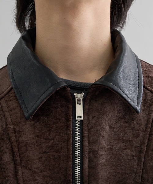 Fake leather suede flight Jaket / フェイクレザースエードフライト