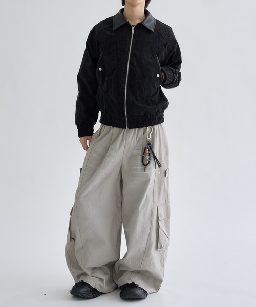 EPNK(イーピーエヌケー)の「Fake leather suede flight Jaket / フェイクレザースエードフライトジャケット(ブルゾン・メンズ・ブラウン/ブラック・MEDIUM/LARGE)」の12枚目の写真