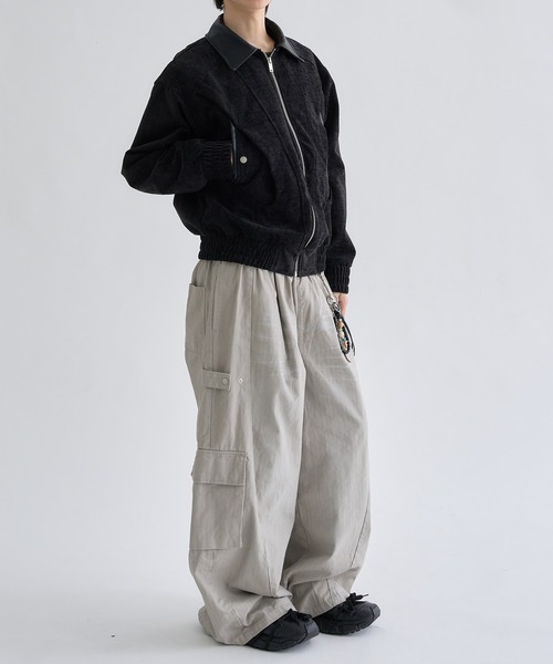 EPNK(イーピーエヌケー)の「Fake leather suede flight Jaket / フェイクレザースエードフライトジャケット(ブルゾン・メンズ・ブラウン/ブラック・MEDIUM/LARGE)」の13枚目の写真